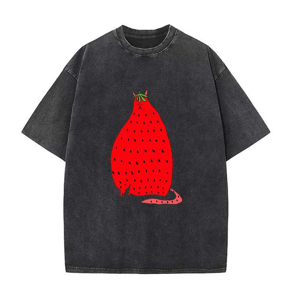 ストロベリーキャット ユニセックスTシャツ
