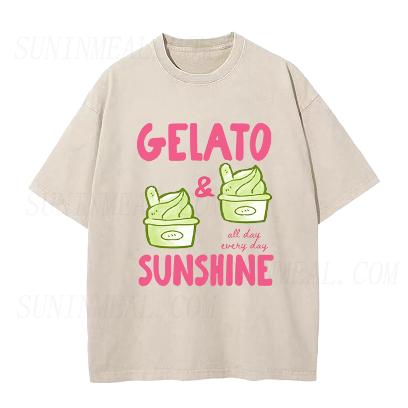 Gelato & Sunshine All Day Every Day Unisex Tee