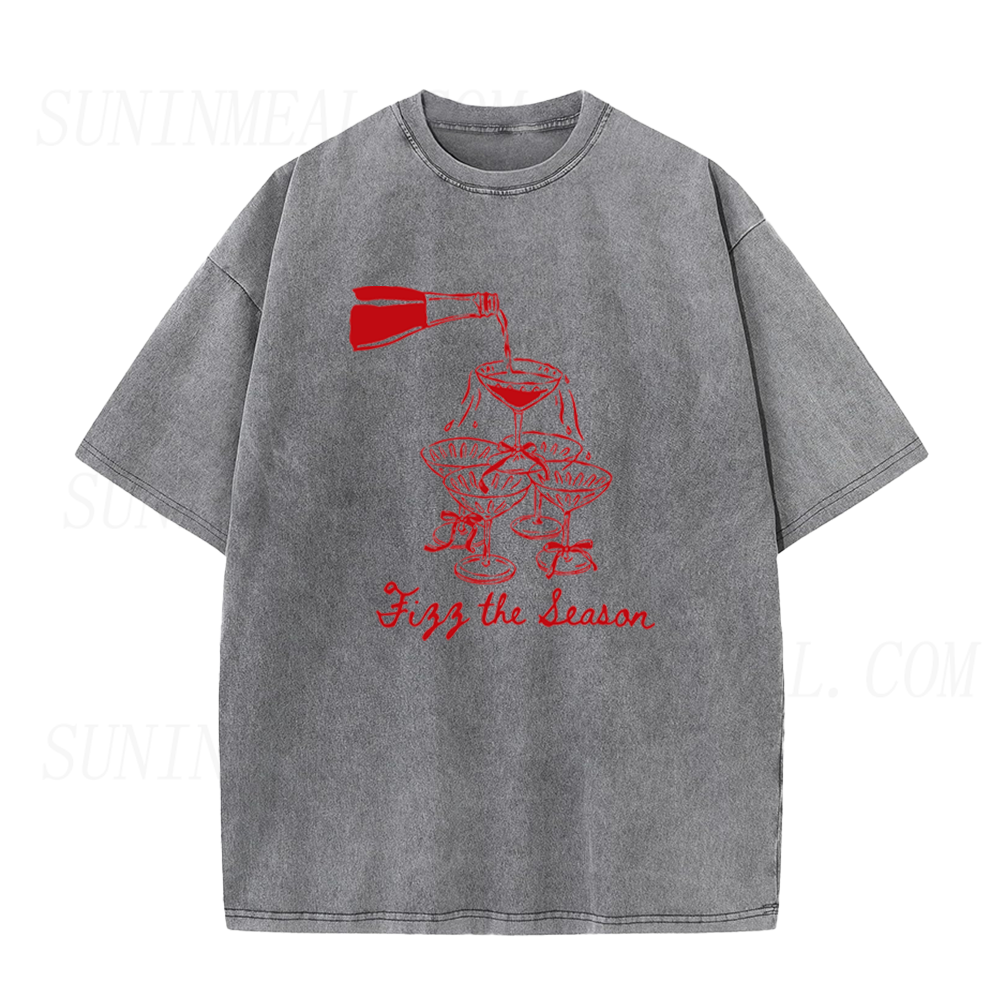 Fizz The Season Christmas Champagne Pour Unisex Tee