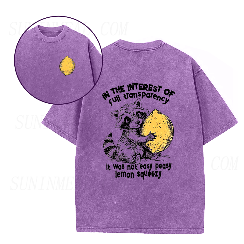 Raccoon & The Hard Lemon Squeeze Unisex Tee