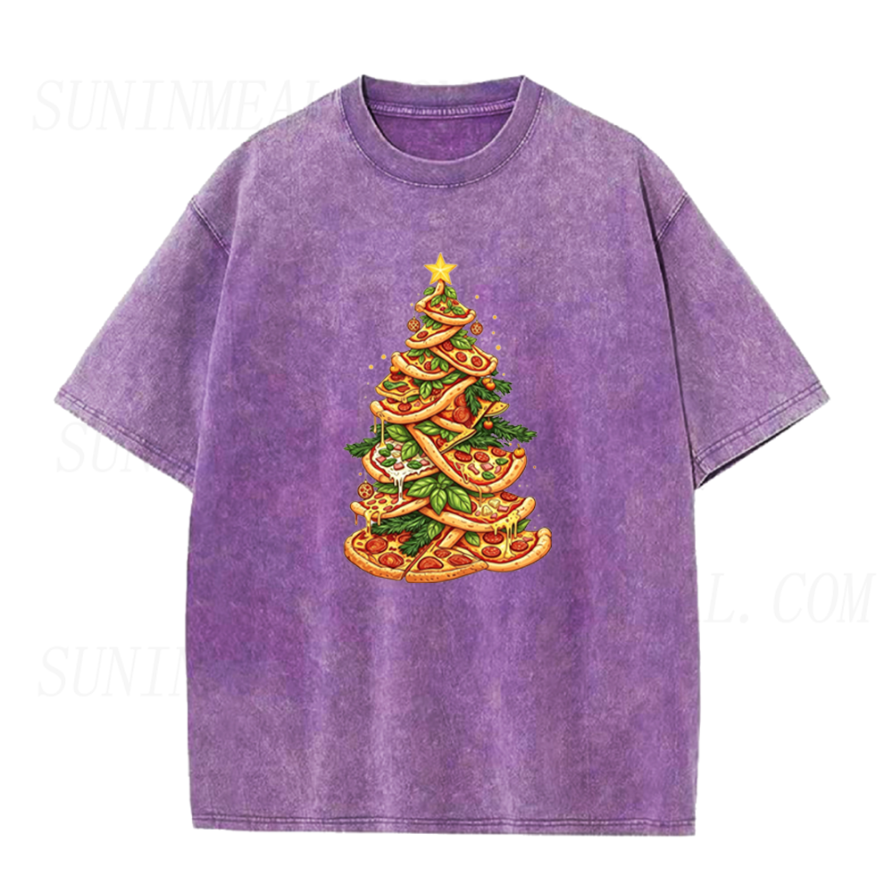 Pizza Christmas Tree Unisex Tee