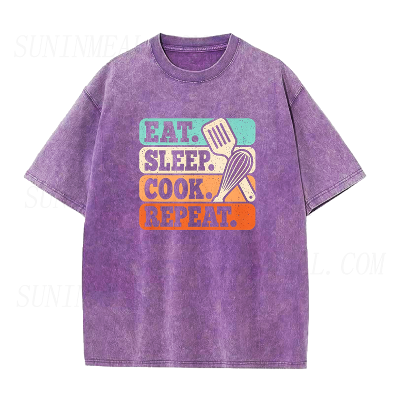 Eat Sleep Cook Repeat Unisex Tee