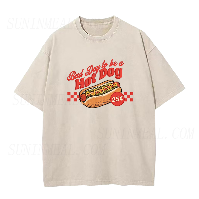Bad Day To Be A Hot Dog Unisex Tee