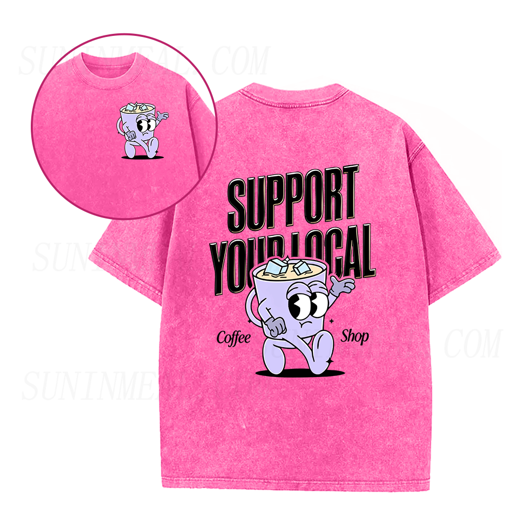 Support Your Local Coffee Shop Unisex Tee