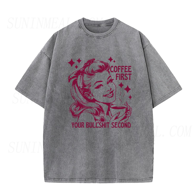 coffee first Unisex Tee