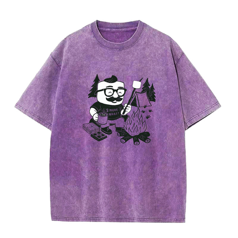 CAMPING S'MORE Marshmallow Unisex Tee