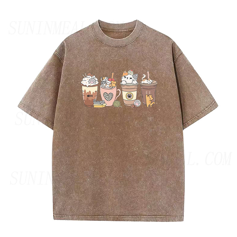 Cat Coffee Lover Unisex Tee