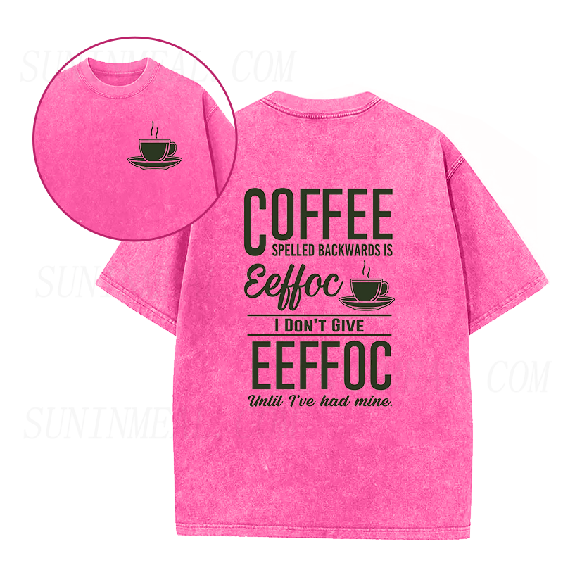 EEFFOC Coffee Spelled Backwards Unisex Tee