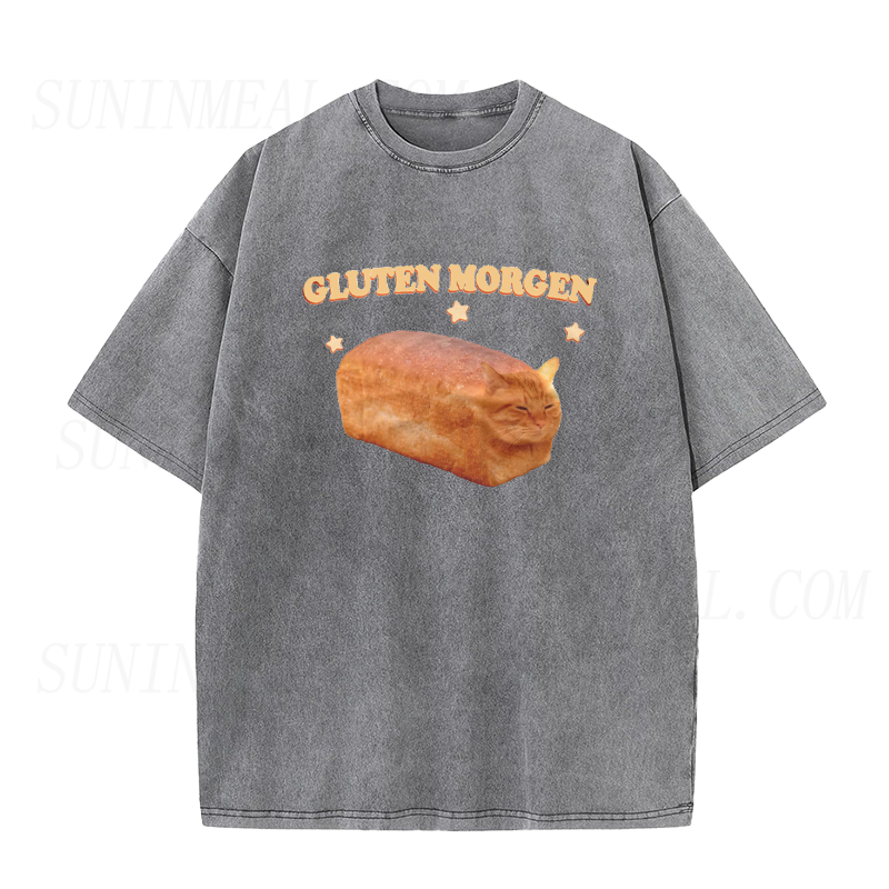 Gluten Morgen Funny Cat Meme Unisex Tee