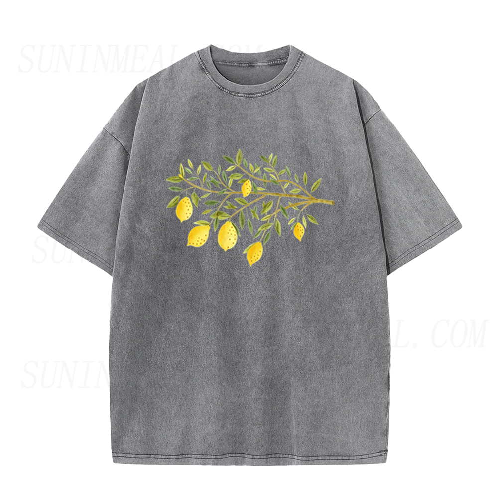 Watercolor Lemon Branch Unisex Tee