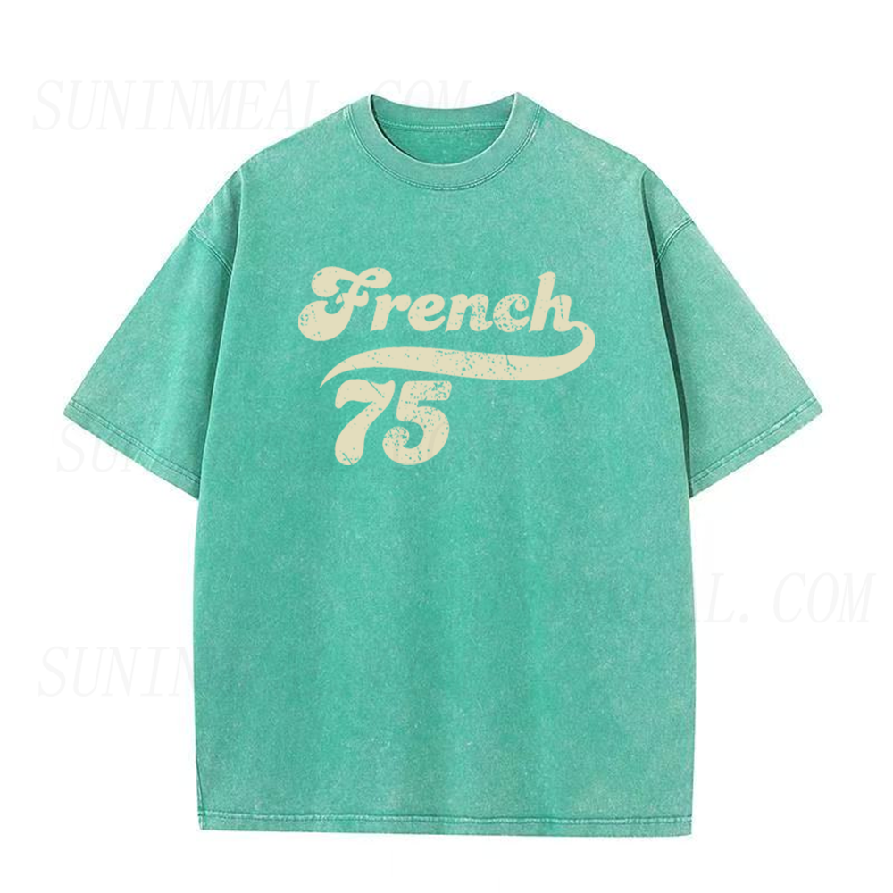 Retro French 75 Cocktail Unisex Tee