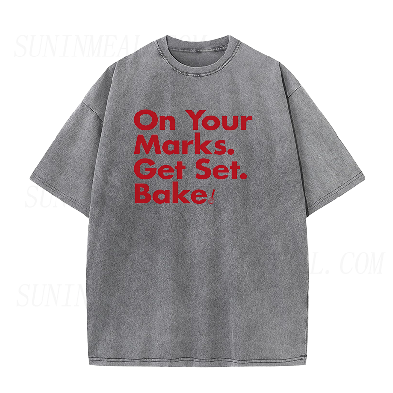 On Your Marks Get Set  Bake Unisex Tee
