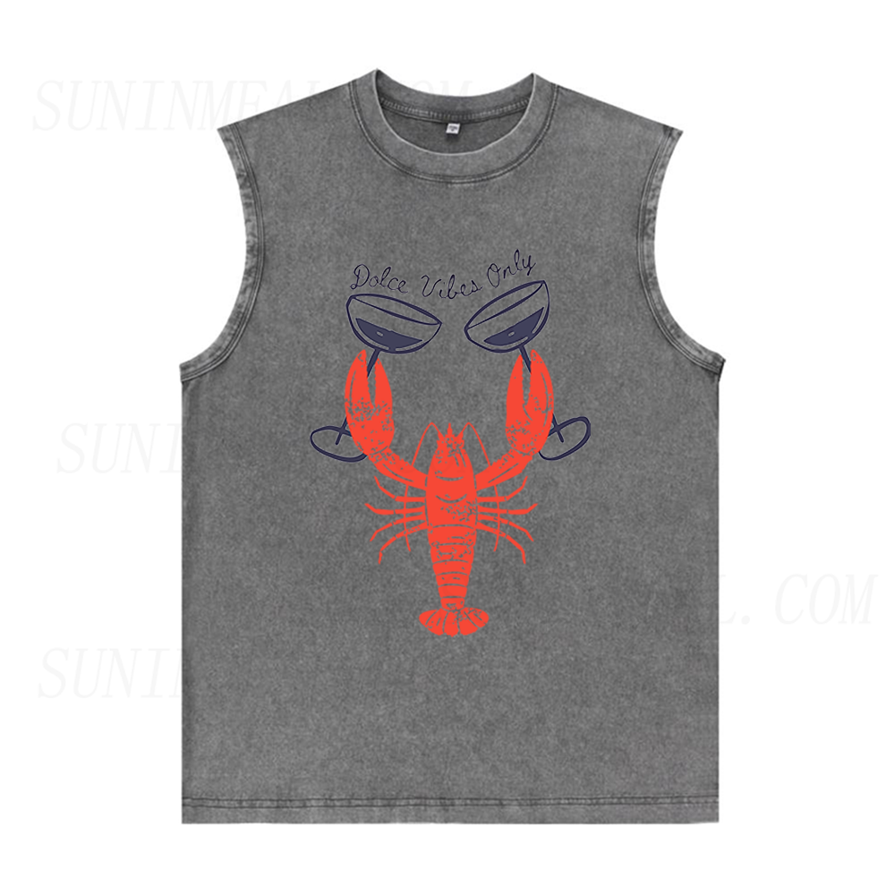 Dolce Vibes Only Lobster Cocktail Unisex Tank Top