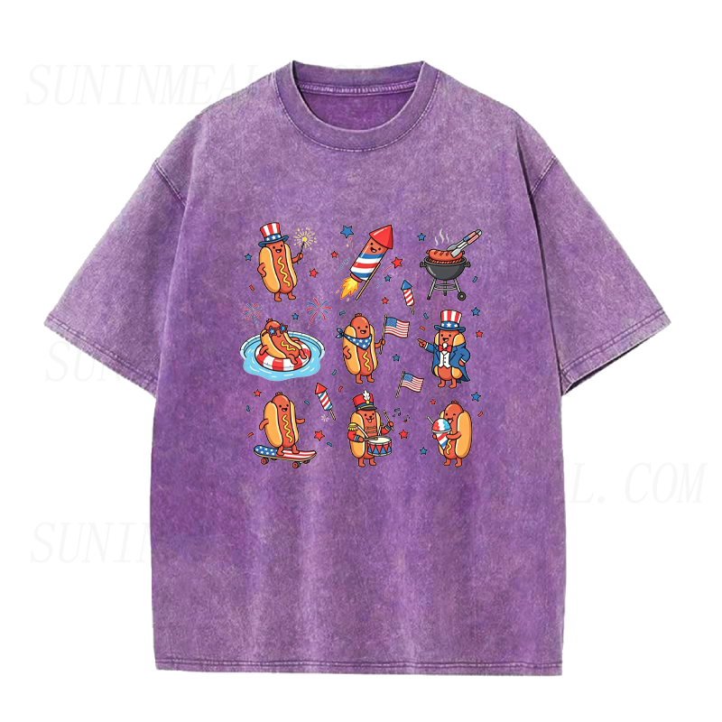 Hot Dog 4th of July Unisex Tee