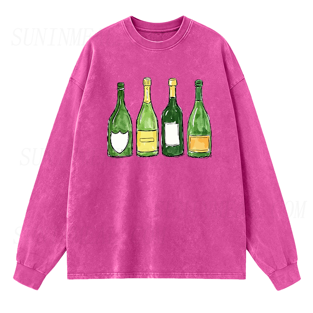 Champagne Lineup Long Sleeve Unisex Tee