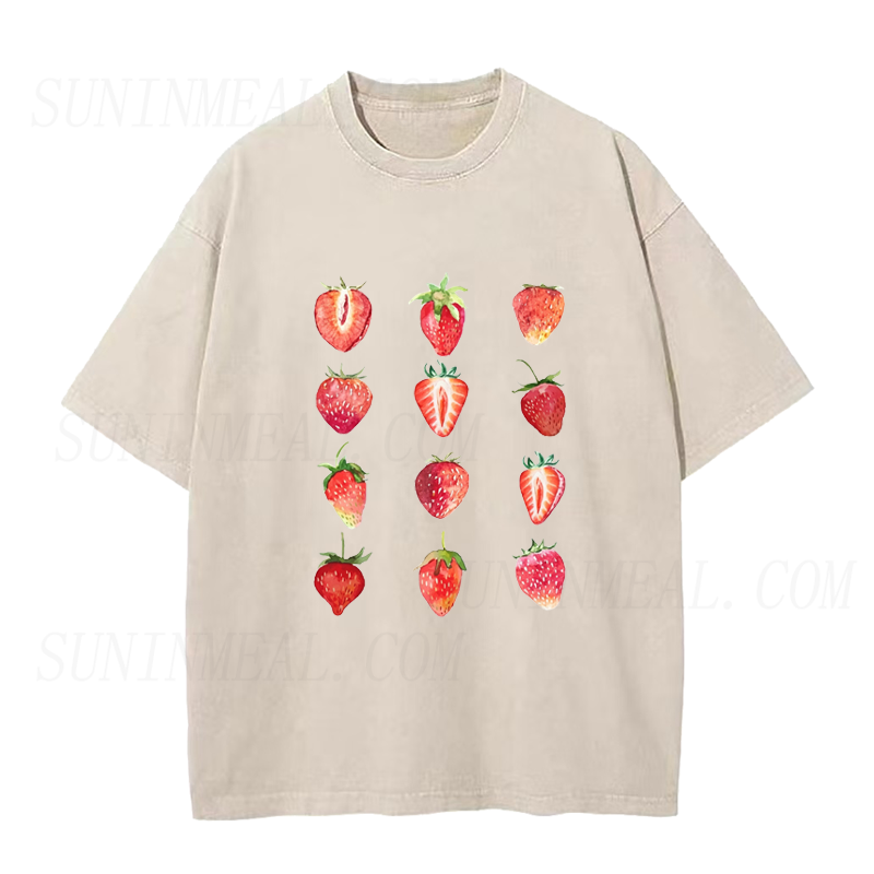 Watercolor Strawberry Unisex Tee