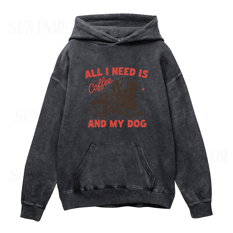 All I Need Is Coffee and My Dog Unisex Hoodie