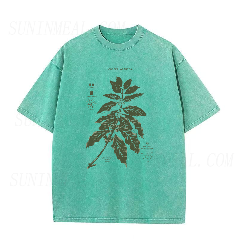 Coffee Plant Diagram Unisex Tee