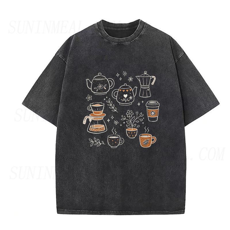 Floral Coffee Club Unisex Tee