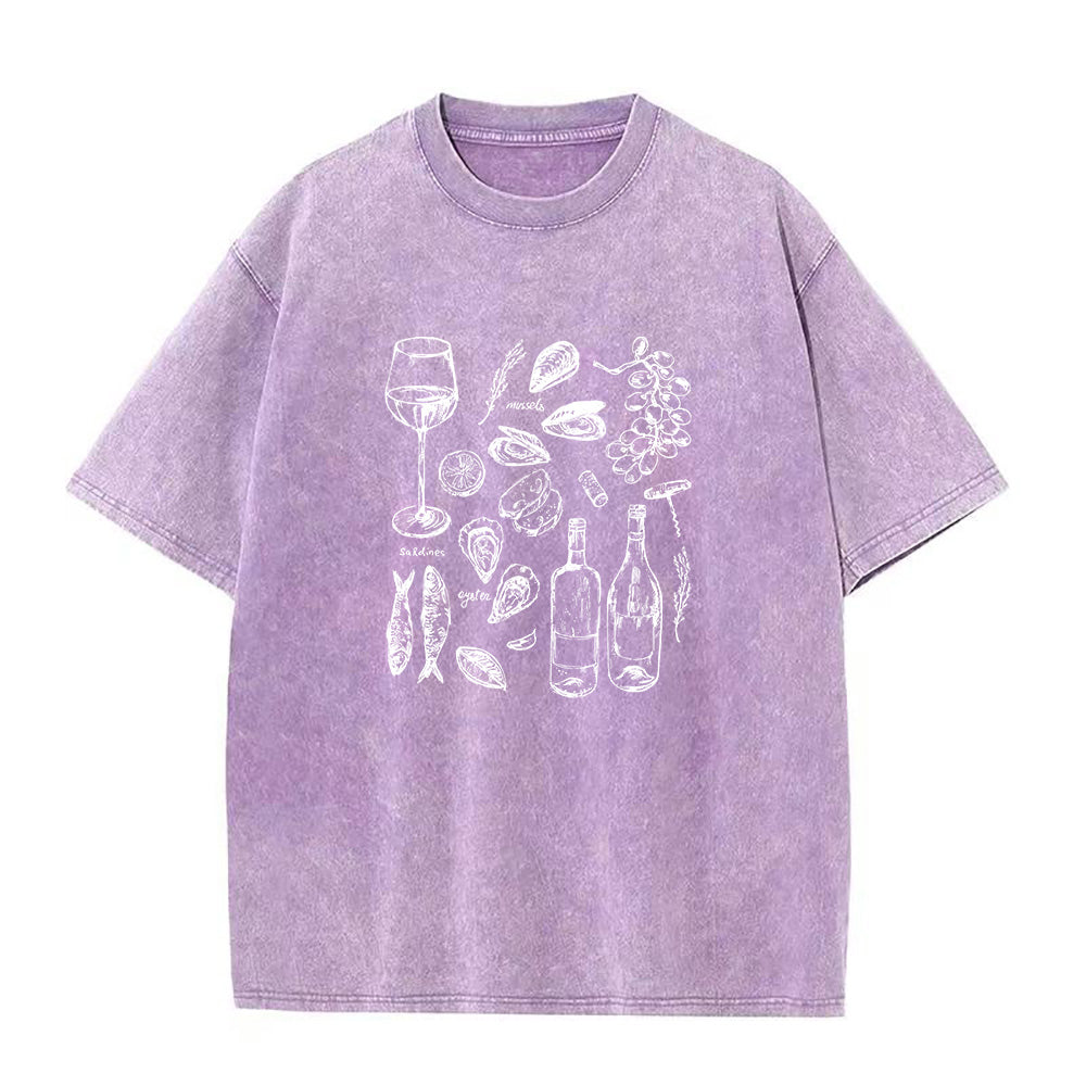 オーシャンワイングレープス ユニセックスTシャツ