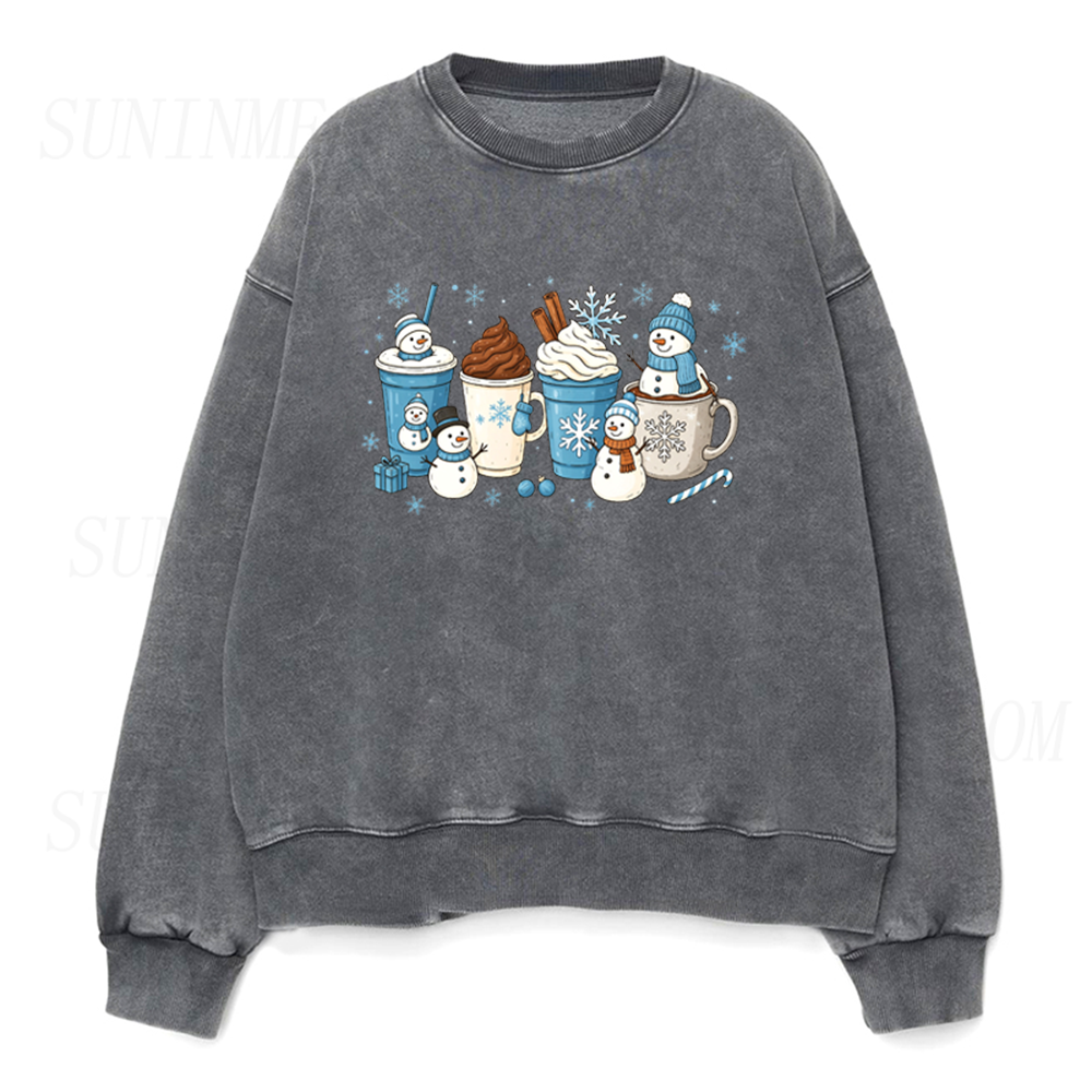 Snowman Coffee Unisex Crewneck Sweatshirt