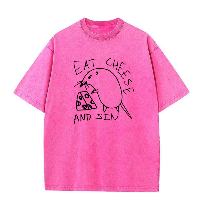 Eat Cheese and Sin Unisex Tee