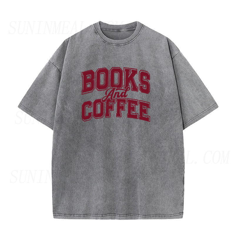 Books and Coffee Unisex Tee