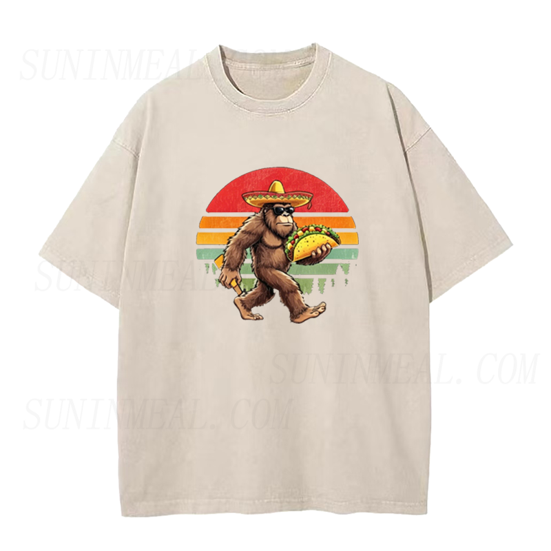 Retro Bigfoot Taco Unisex Tee