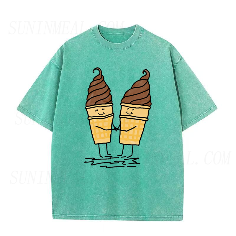 Ice Cream Cone Couple Tee