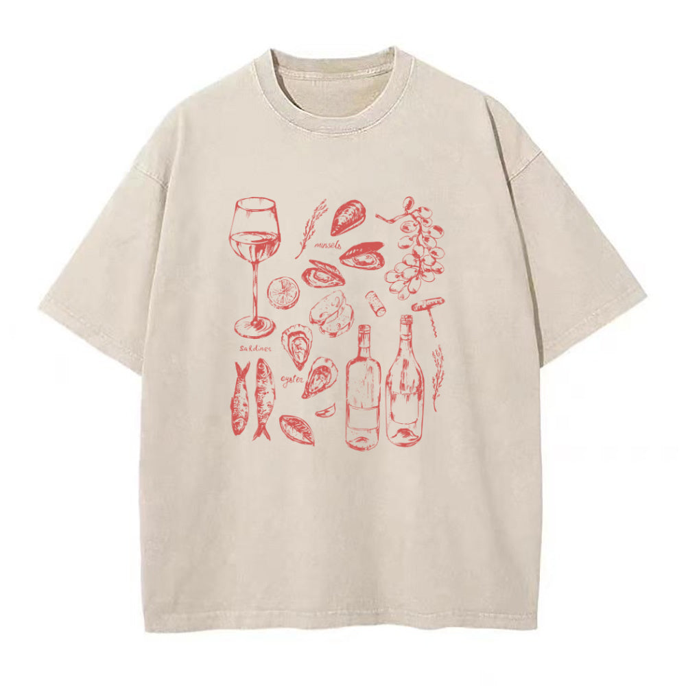 オーシャンワイングレープス ユニセックスTシャツ
