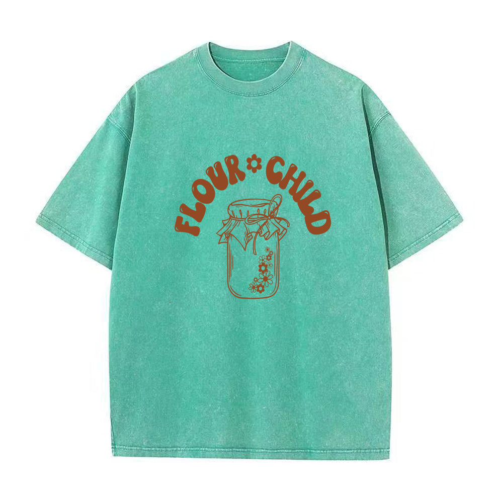 フラワーチャイルド ユニセックスTシャツ