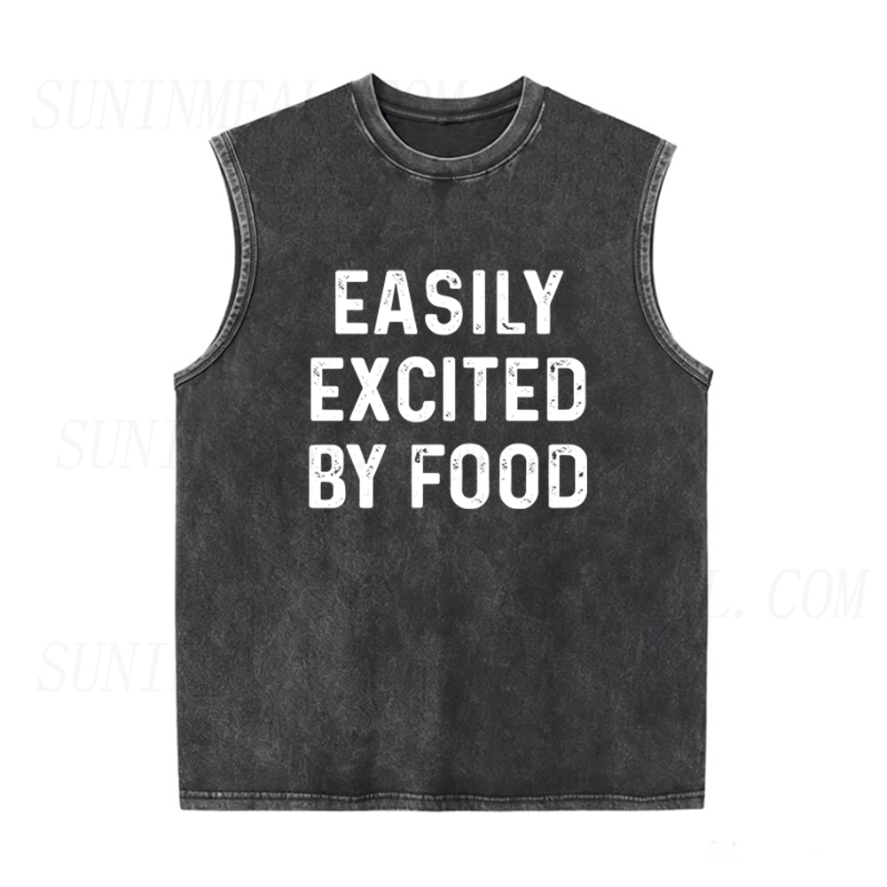 Easily Excited By Food Unisex Tank Top
