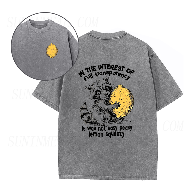 Raccoon & The Hard Lemon Squeeze Unisex Tee