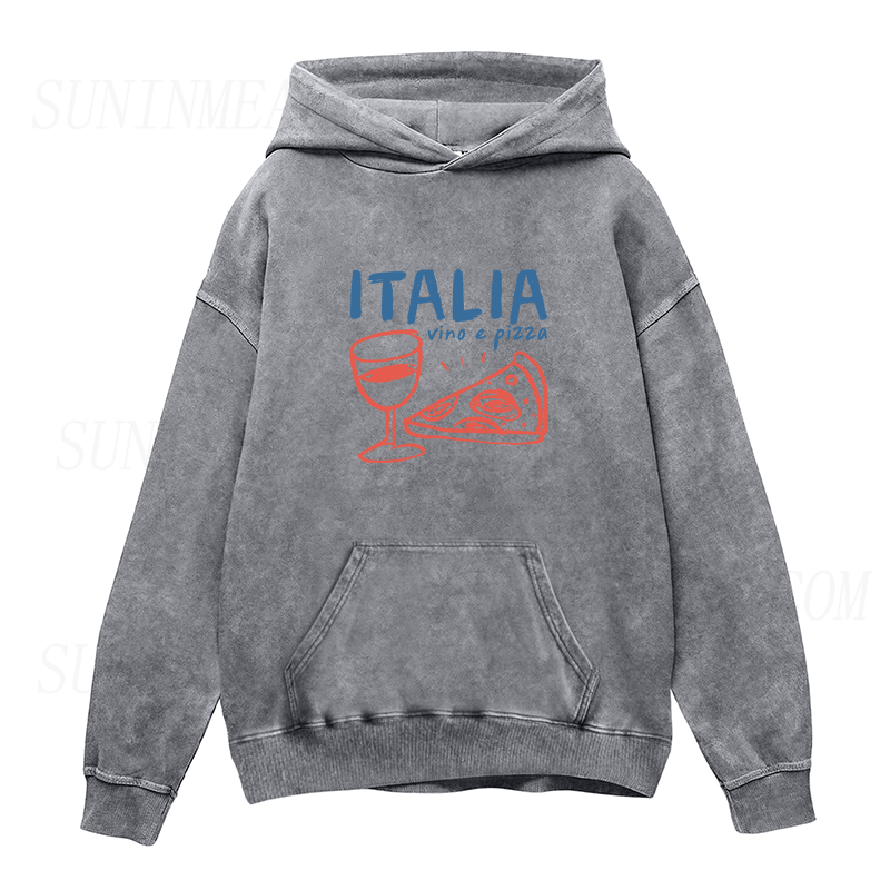 Italy vino e pizza Unisex Hoodie