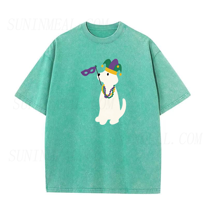 Dog Mardi Gras Flag Tee