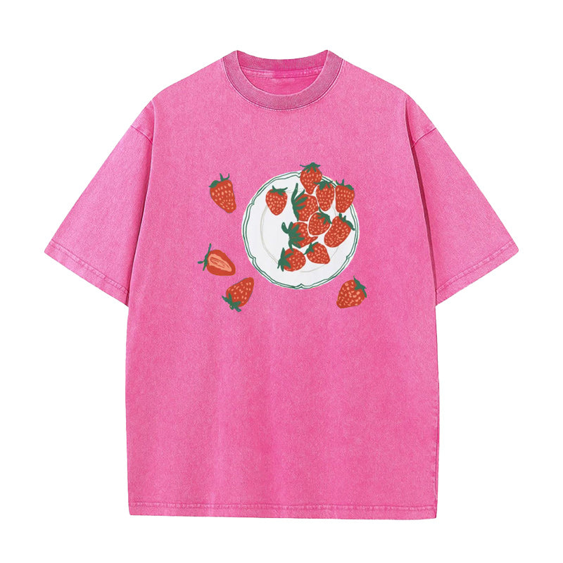 plate Strawberry Unisex Tee