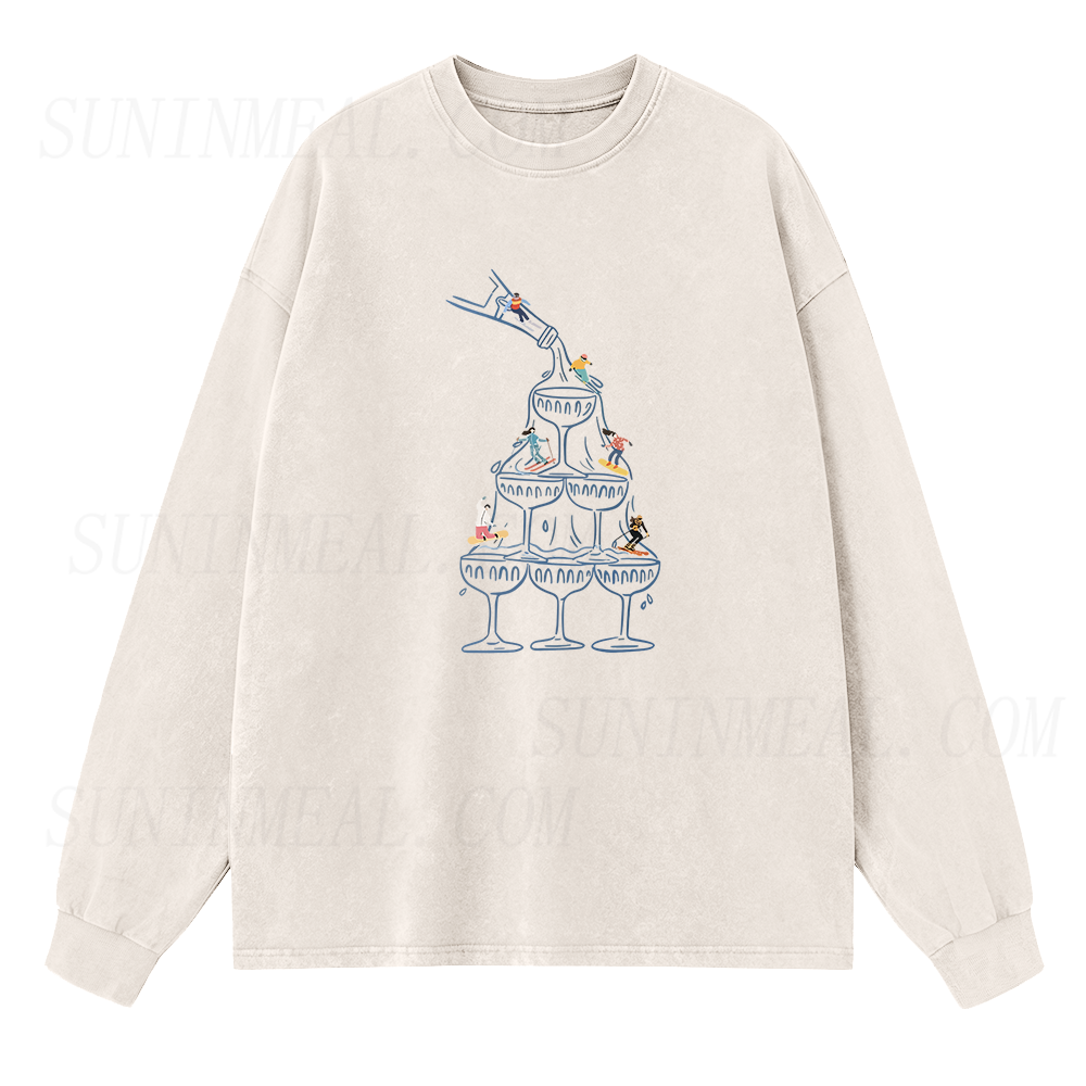 Après Ski Champagne Long Sleeve Unisex Tee