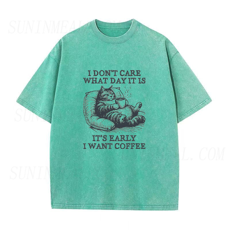 Cat Coffee Unisex Tee