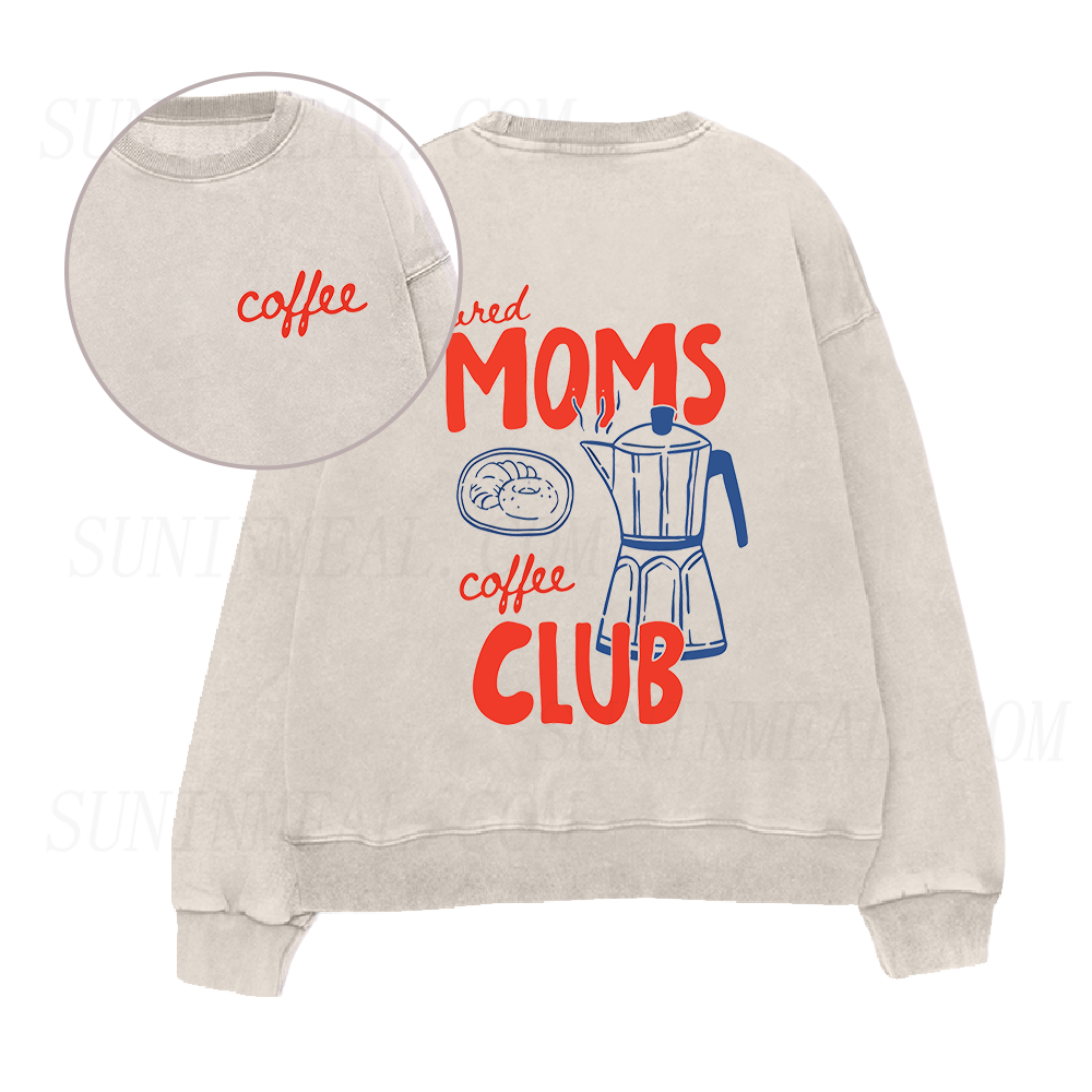 Tired Moms Coffee Club Unisex Crewneck Sweatshirt