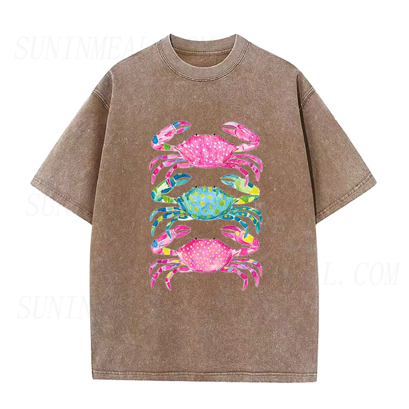 Coastal Crab Vibes Unisex Tee