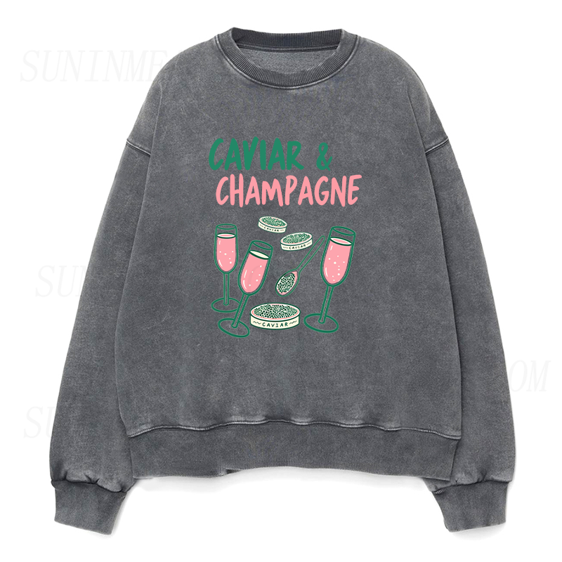 Caviar & Champagne Unisex Crewneck Sweatshirt