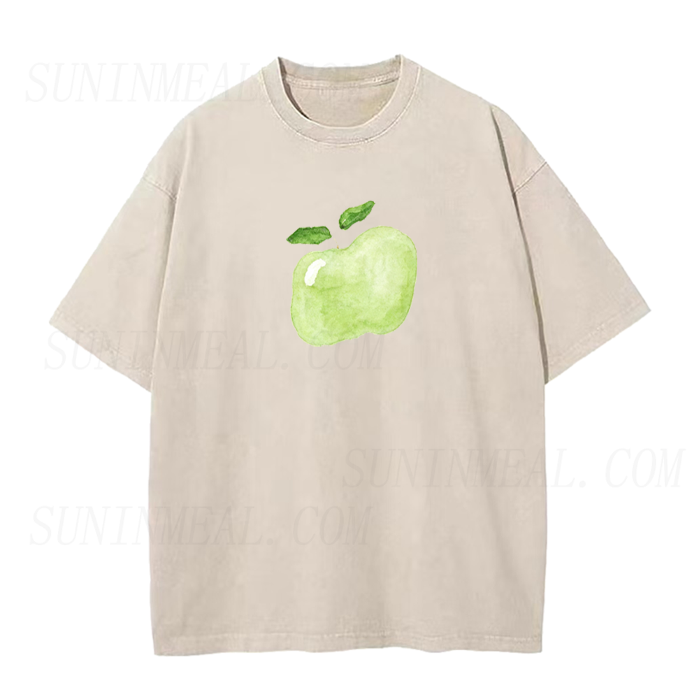 Watercolor Green Apple Unisex Tee