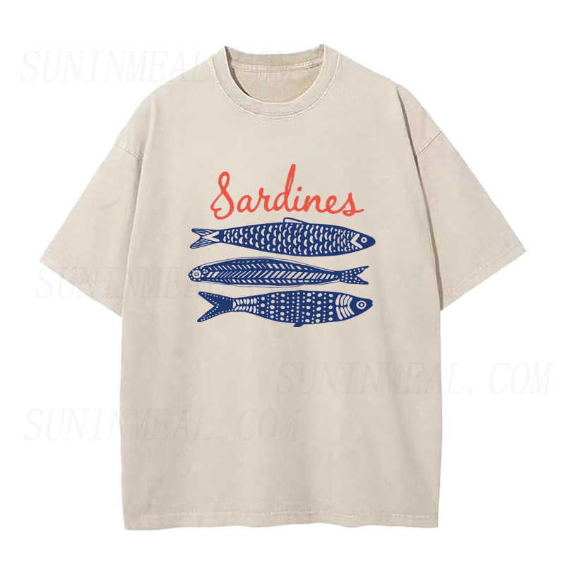 Minimal Sardines Unisex Tee