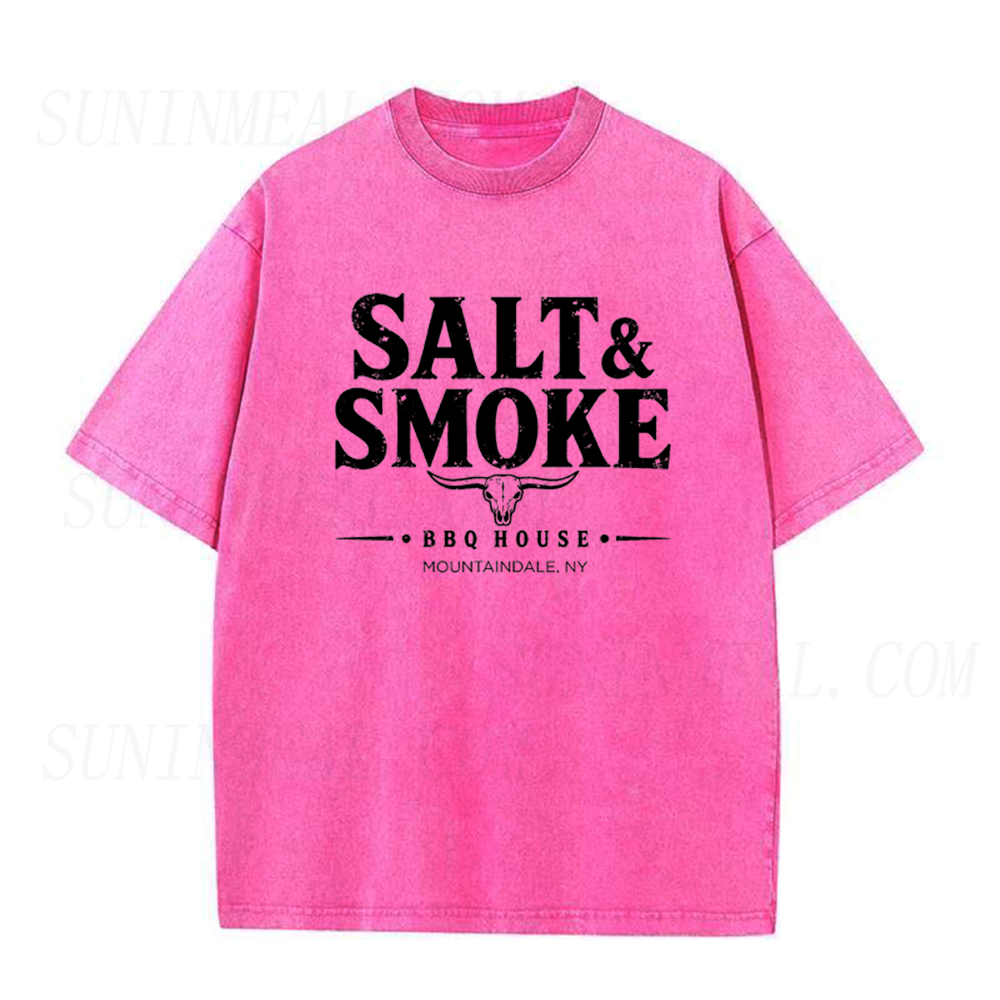 Salt & Smoke BBQ House Longhorn Skull Unisex Tee