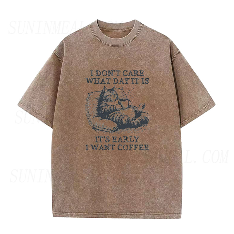 Cat Coffee Unisex Tee
