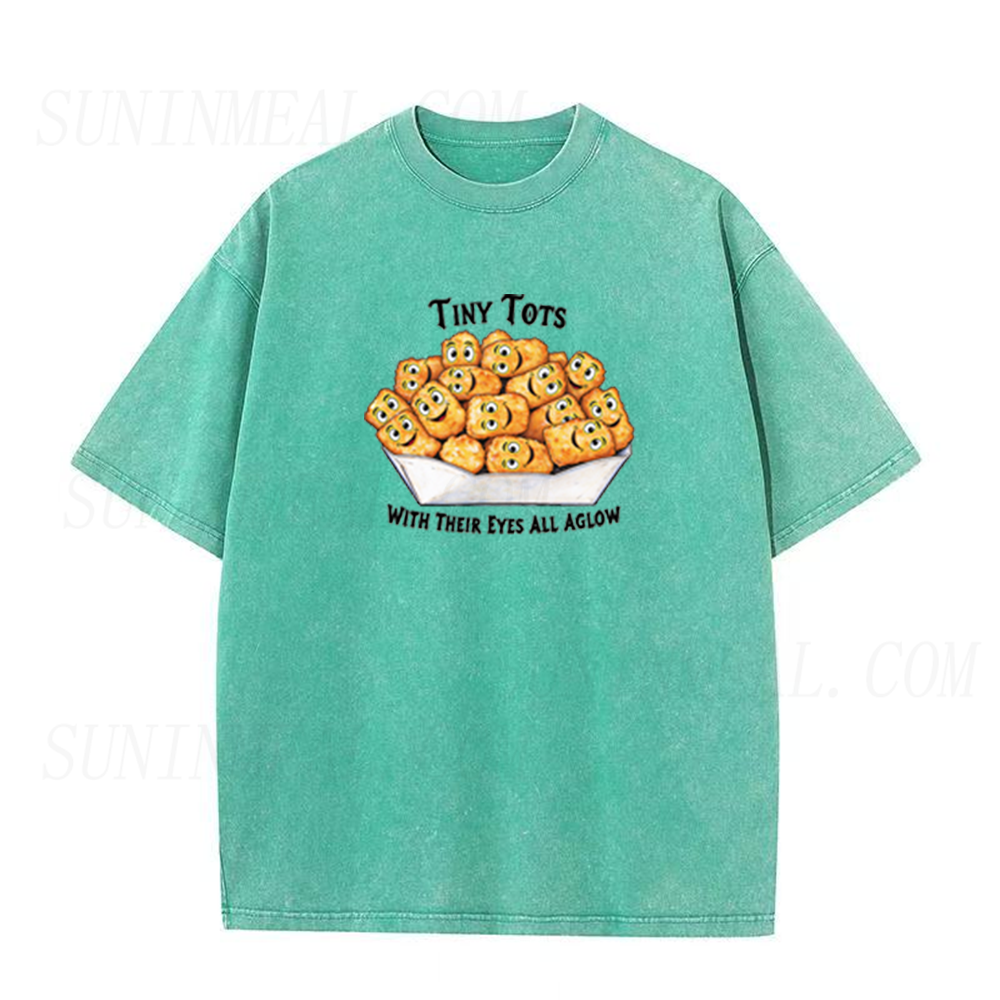 Tiny Tots Eyes All Aglow Retro Cartoon Tater Tot Unisex Tee