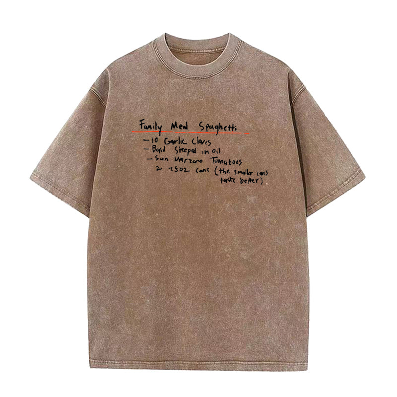Family Meal Spaghetti Unisex Tee