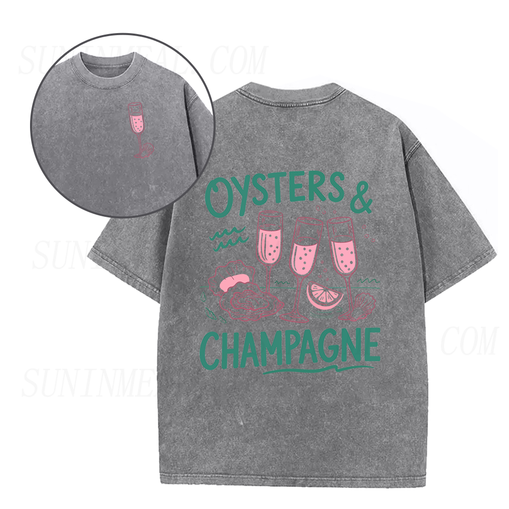 Oysters and Champagne Unisex Tee