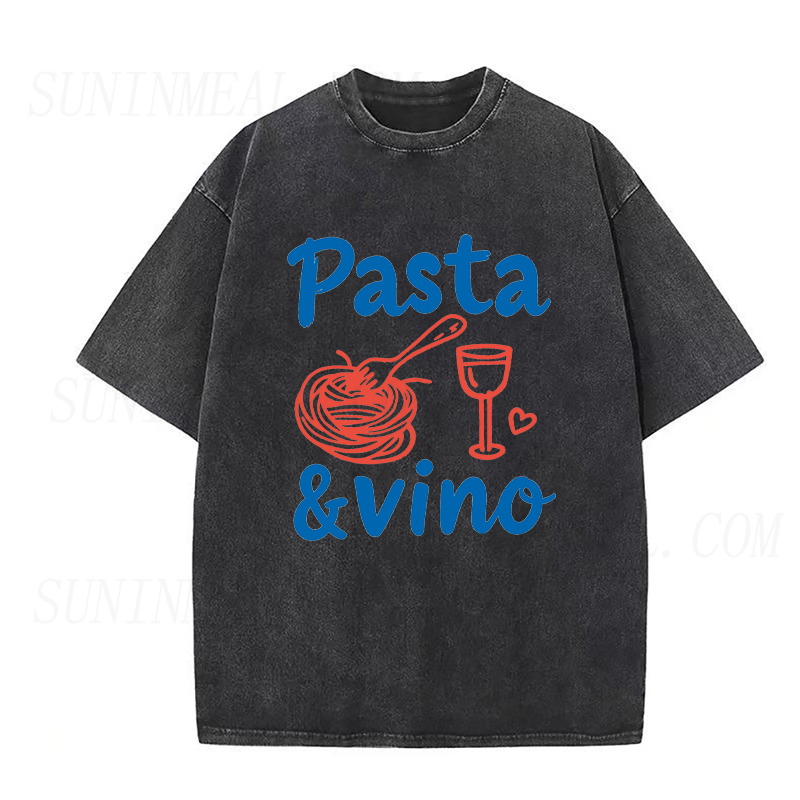 Italian Pasta & Vino Unisex Tee
