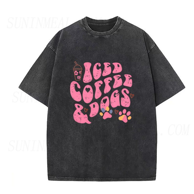 Iced Coffee & Puppy Days Unisex Tee